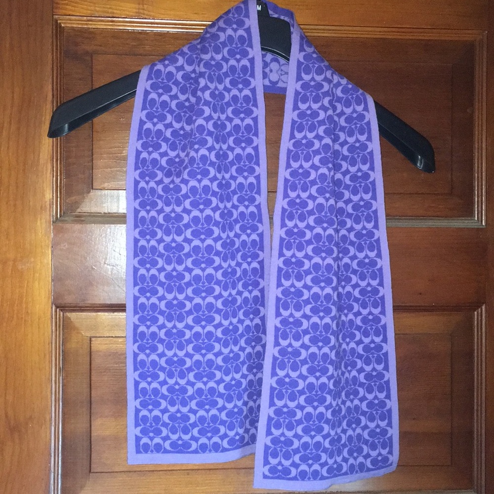 Purple coach scarf